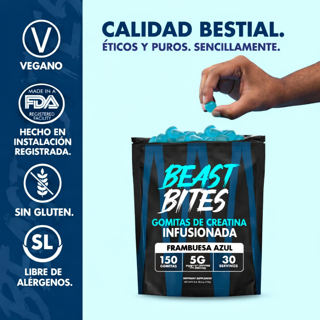 Suplemento Creatina Gomitas Beast Bites