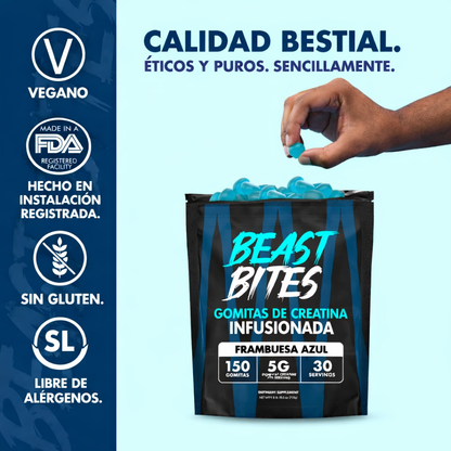 Suplemento Creatina Gomitas Beast Bites